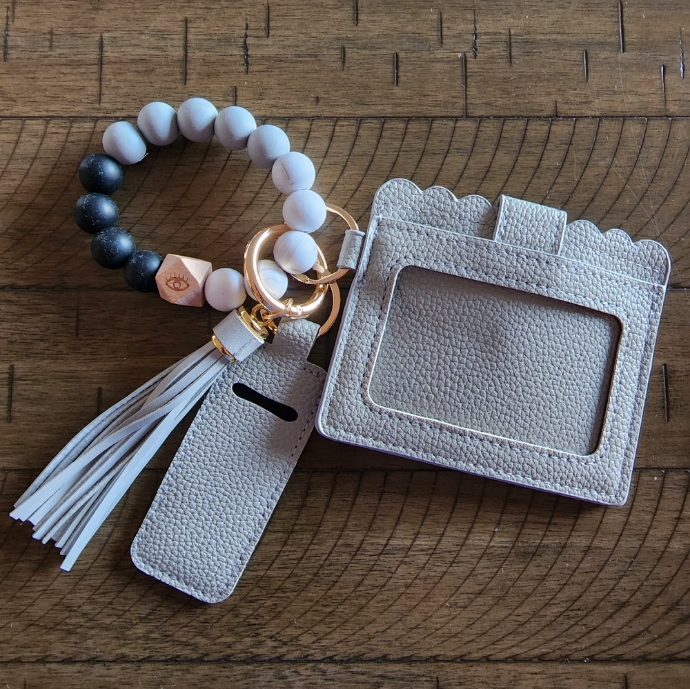 Wristlet Keychain Bracelet Wallets for Women